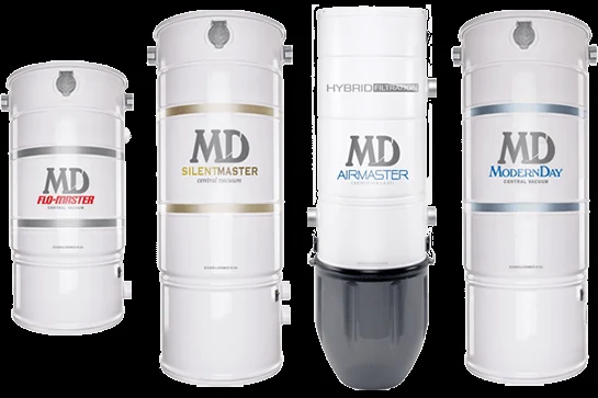 Central vacuum power units from VACUFLO and Element